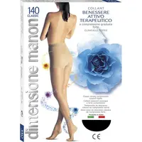 Manon Collant Classic - klasické silne kompresné pančuchy 140DEN - kompresný tlak: 18-22 mmHg, Veľkosť: 140d 2, Farba: svetlohnedé