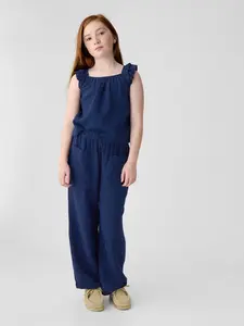 GAP Dětské mušelínové kalhoty - Holky