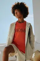 Dětské bavlněné tričko BOSS oranžová barva, s potiskem, J52034