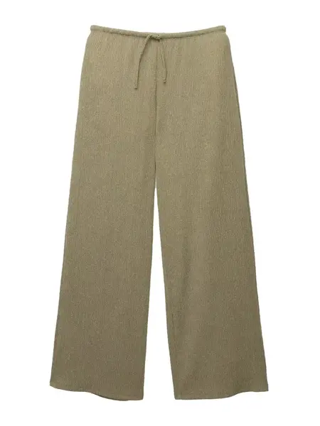 Pull&Bear Nohavice  kaki