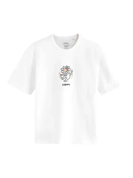 Next Tričko  béžová / oranžová / čierna