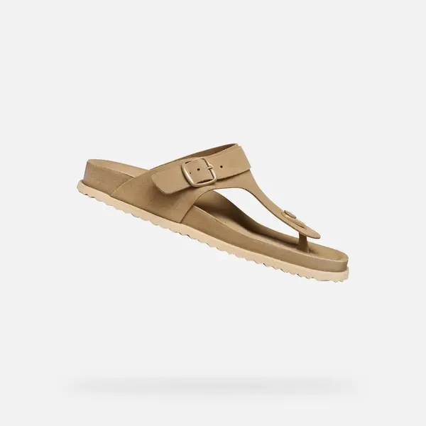 Beige women's flip-flops Geox Sandybett - Women's