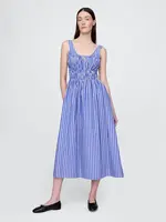 GAP Poplin midi dress with pockets - Women's