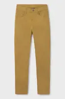 Dětské kalhoty Mayoral slim fit basic žlutá barva, hladké, 520