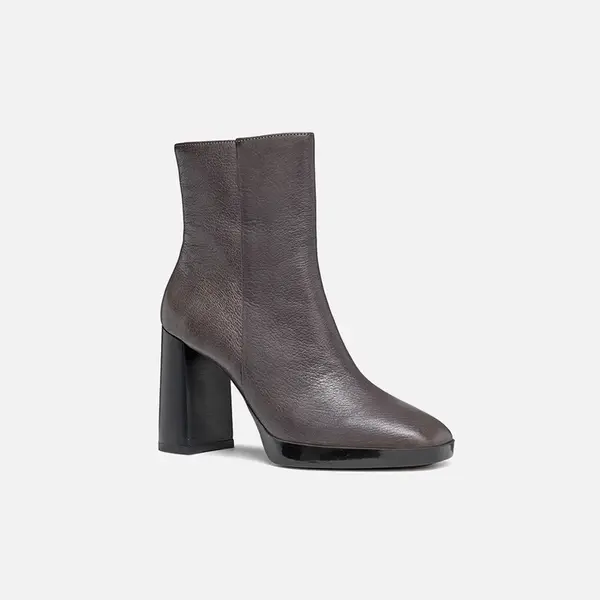 Dark grey women's ankle boots Geox Teulada - Women's