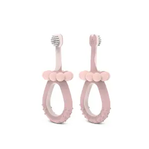 Suavinex Baby Dětský kartáček na zoubky 1 ks růžový