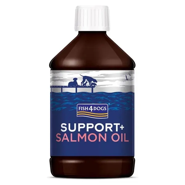 FISH4DOGS Lososový olej pro psy Support+ 500 ml