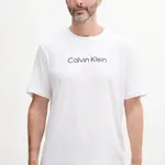 Tričko Calvin Klein Performance pánské, bílá barva, s aplikací, LVGMS5K182