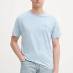 Bavlněné tričko Pepe Jeans pánské, modrá barva, PM509960