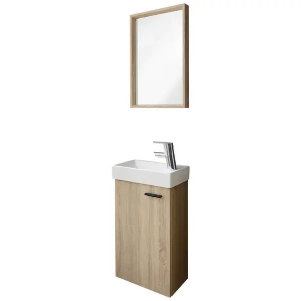 home24 KOUPELNA PRO HOSTY, Sonoma dub, 40 cm