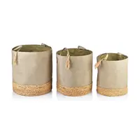 Sada úložných košů Affek Design Amparo 3-pack béžová barva