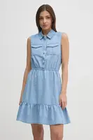 Šaty Gaudi modrá barva, mini, 511BD16002