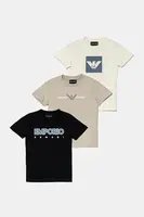 Dětské bavlněné tričko Emporio Armani 3-pack