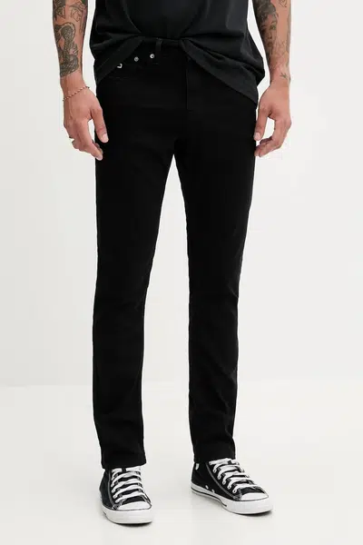 Džíny Tommy Jeans pánské, černá barva, DM0DM20707
