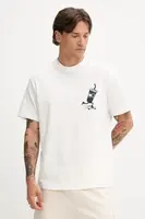 Bavlněné tričko Tommy Jeans pánské, bílá barva, DM0DM21830