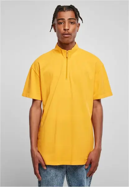 Boxy Zip Pique Tee magicmango