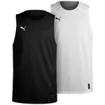 PUMA Funkčné tričko 'Hoops Team Reverse'  čierna / biela