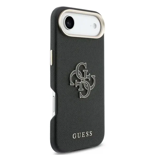 Zadní kryt Guess PU Resin Logo pro Apple iPhone air, černá