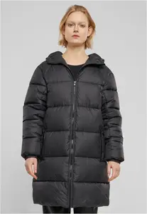 Women's long down coat black