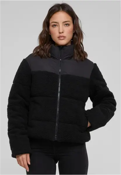 Women's short jacket Sherpa Mix black/black