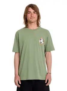 Volcom pánské tričko Globular Sst Brolive | Zelená | Velikost L | 100% bavlna