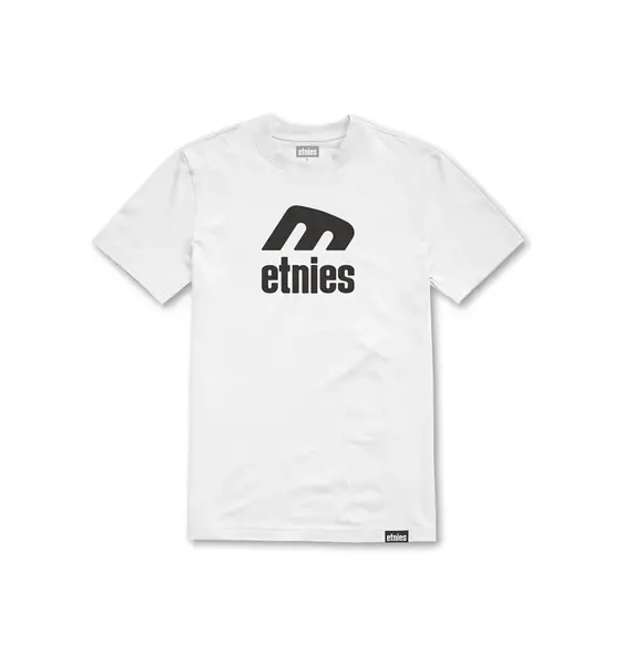 Etnies pánské tričko Icon E S/S White | Bílá | Velikost M | 100% bavlna