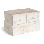 Sada úložných boxů Bigso Box of Sweden 3-pack béžová barva