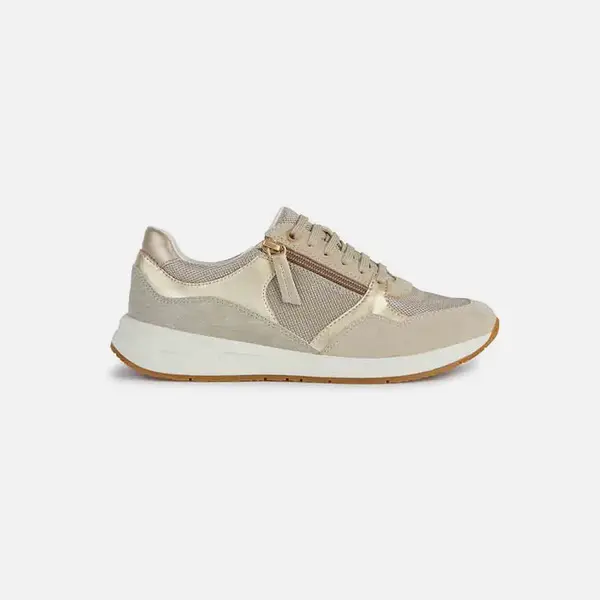 Gold women's sneakers Geox Bulmya - Women's