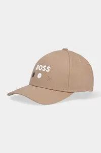 Bavlněná baseballová čepice BOSS Green