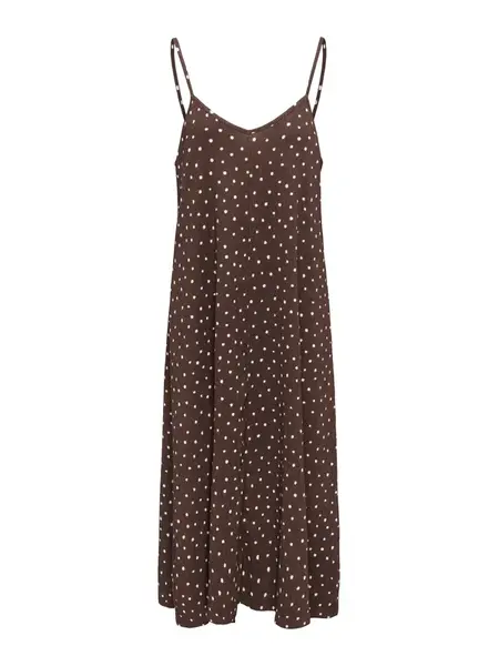 Only Petite Letné šaty 'ONLMolly'  hnedá / biela