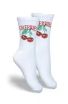 Milena Dětské Ponožky Mladistvé CHERRIES Bílé