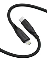 Swissten Soft Silicone USB-C/Lightning, 1,2m, 30w černá