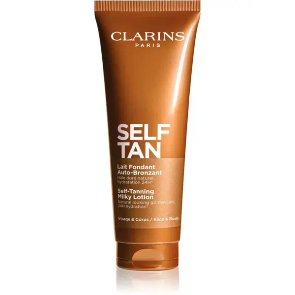 Clarins Self Tan Self-Tanning Milky Lotion samoopalovací krém na tělo a obličej 125 ml