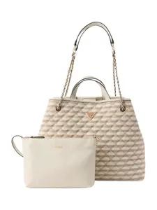 GUESS Shopper 'GIULLY II'  béžová / tmavošedá