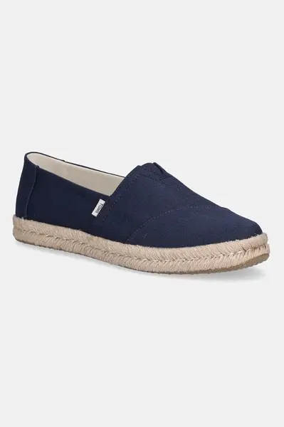 Espadrilky Toms ALPARGATA ROPE 2.0 tmavomodrá barva, 10020708