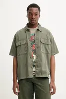 Košile Dickies pánská, zelená barva, relaxed, s klasickým límcem, DK0A4Z7QMGR1