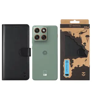 Flipové pouzdro Tactical Field Notes pro Motorola Edge 70, černá