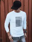 Pánská mikina s potiskem bílá Dstreet