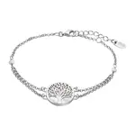 Lotus Silver Elegantní stříbrný náramek Strom života s perletí LP1678-2/1