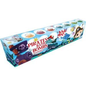 Chlapu Chlap Pirates šumivé koule do koupele pro děti 7x50 g