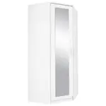 MID.YOU ROHOVÁ ŠATNÍ SKŘÍŇ, bílá, 91,4/212/55,2 cm