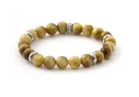Agato Korálkový náramek ze slunečního tygřího oka MINK109/17