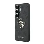 Zadní kryt Guess PU 4G Metal Logo pro Samsung Galaxy S26 Ultra, šedá