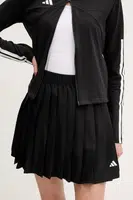 Sukně adidas Tiro černá barva, mini, áčková, JG4100