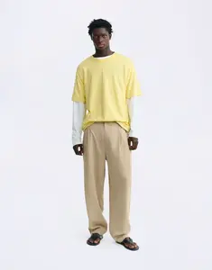 Thinking MU Ecru Hemp Sigurd Pants ECRU 40
