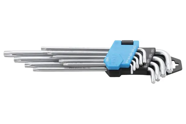 BGS technic Klíče TORX profil, velikosti T10 až T50, sada 9 ks - BGS 793