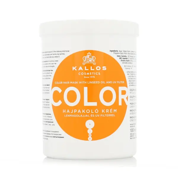 Kallos Color Hair Mask With Linseed Oil And UV Filtr 1000 ml