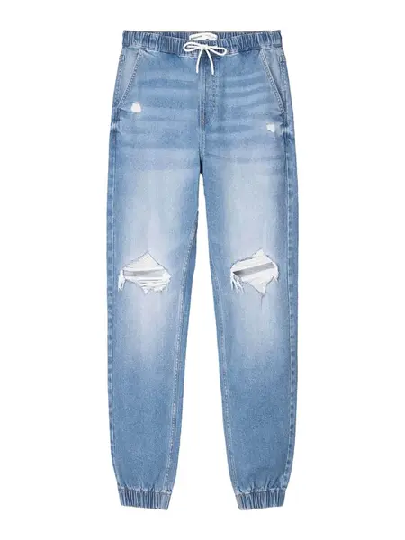 Bershka Džínsy  svetlomodrá