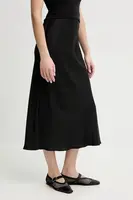 Sukně Nanushka RAZI černá barva, maxi, NW24CRSK02599