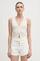 Halenka Calvin Klein Jeans dámská, béžová barva, hladká, J20J225316